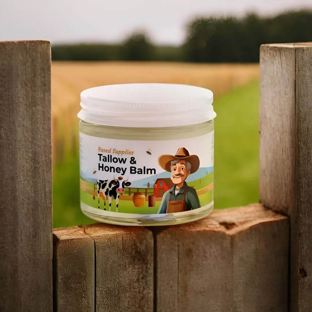 Tallow & Honey Balm Moisturizer Face Cream All Purpose Grass Fed Beef