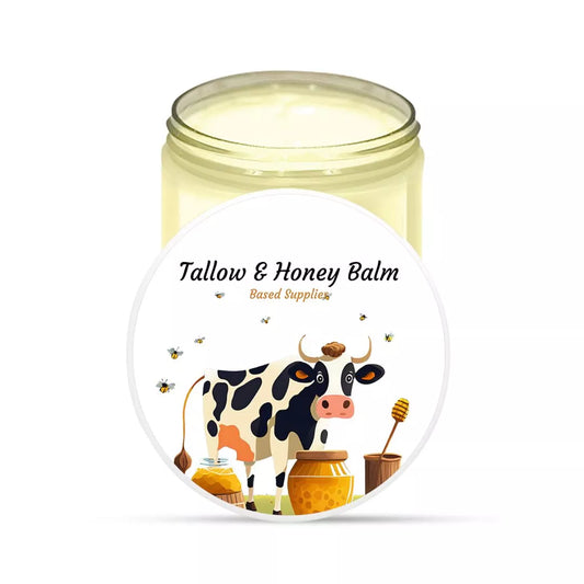Unscented Tallow & Honey Balm Moisturizer Face Cream All Purpose